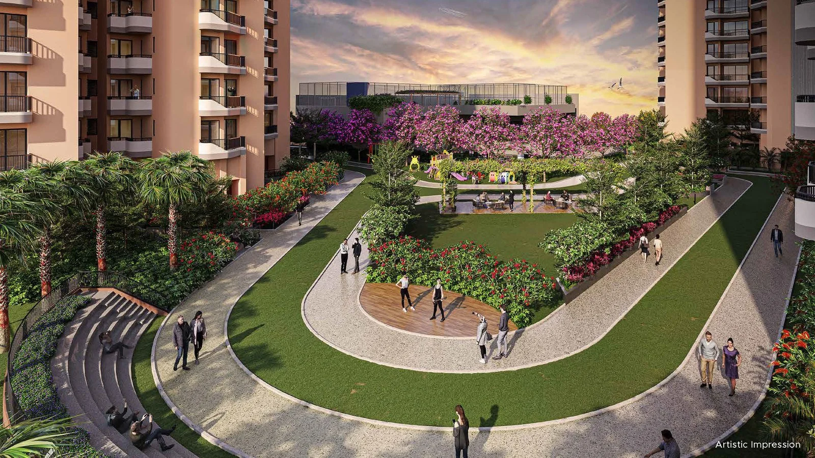 Amphitheatre & Landscaped Area