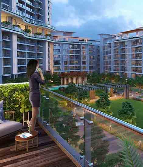 Balcony with City View